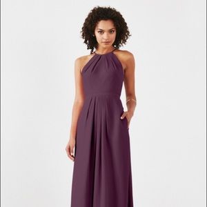 Plum bridesmaid dress